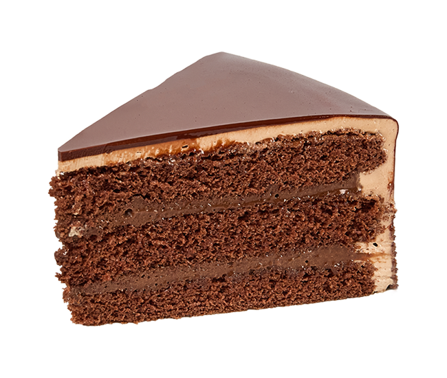 Chocolate Mousse Cake Slice