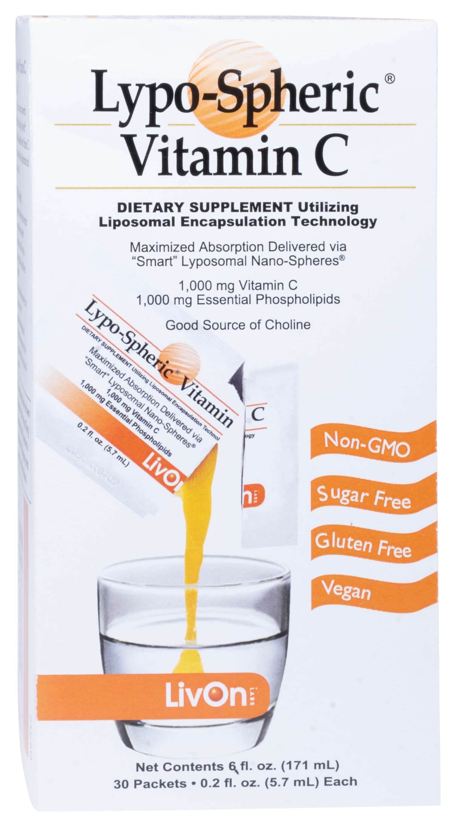liv on labs glutathione LivOn Labs, Liposomal Glutathione Supplement, 450 mg, 30 Packets