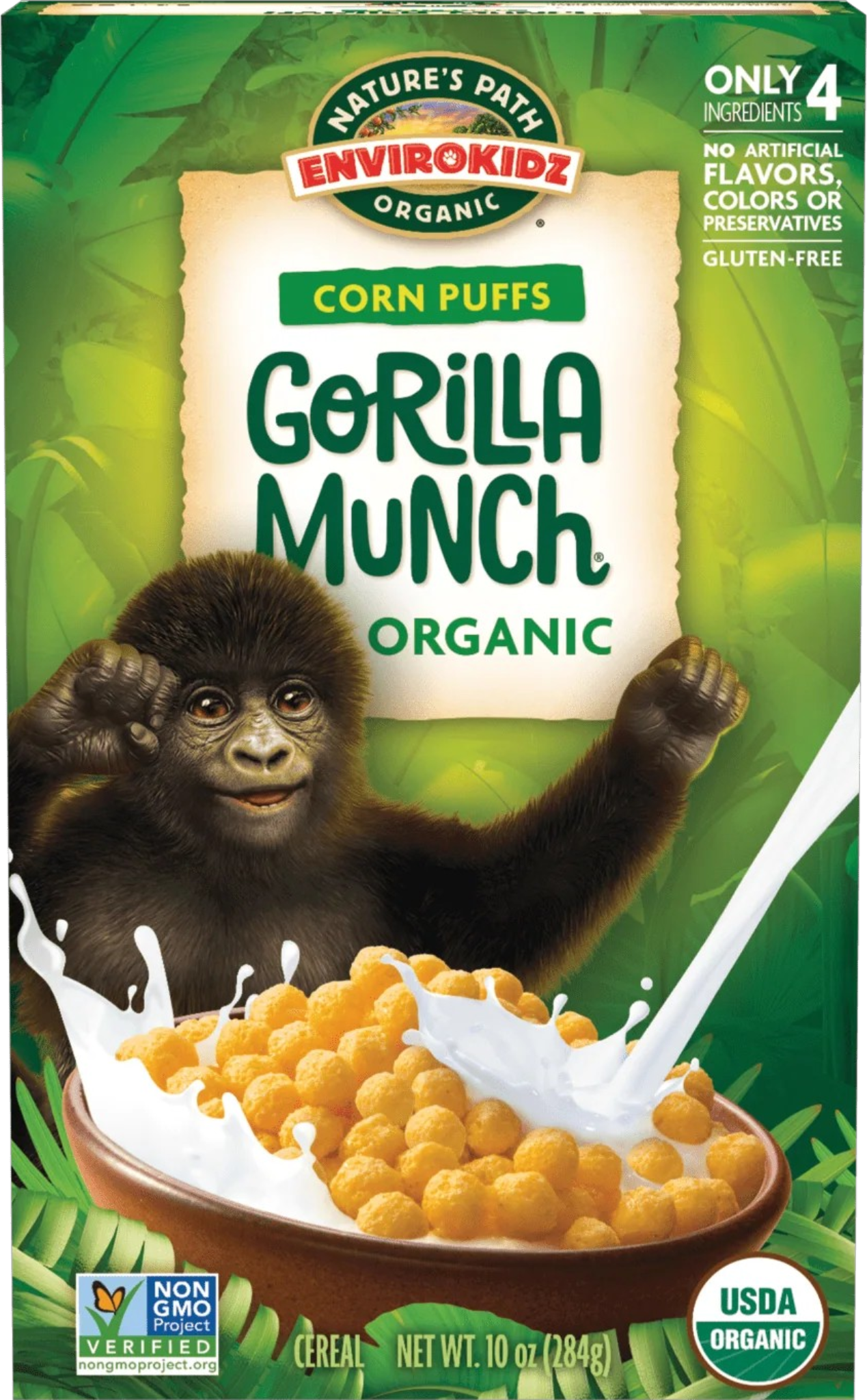 Gorilla Munch Corn Puff Cereal - Nature's Path