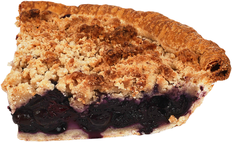 Blueberry Crumble Pie (Slice)