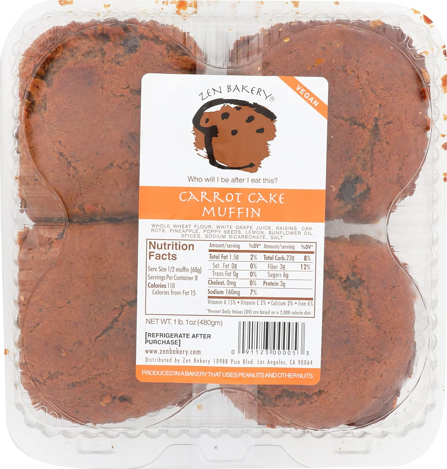 Zen Bakery Carrot Cake Muffins - Erewhon