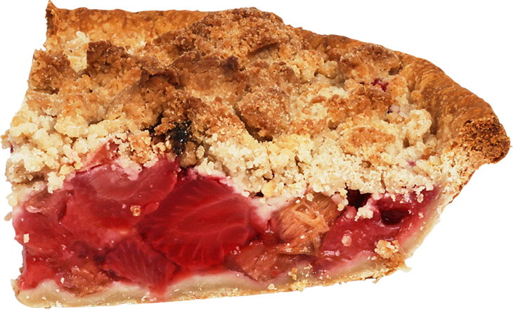 Strawberry Crumble Pie (Slice)