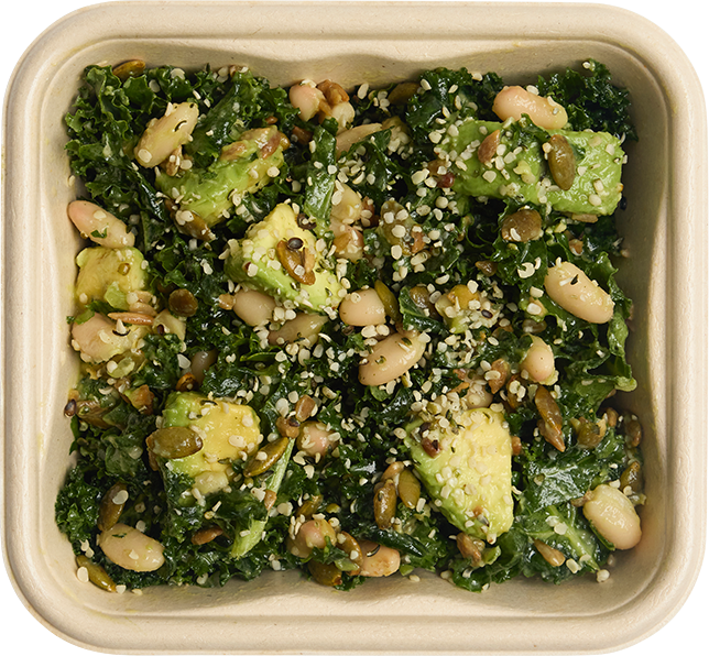 Kale With White Bean Salad