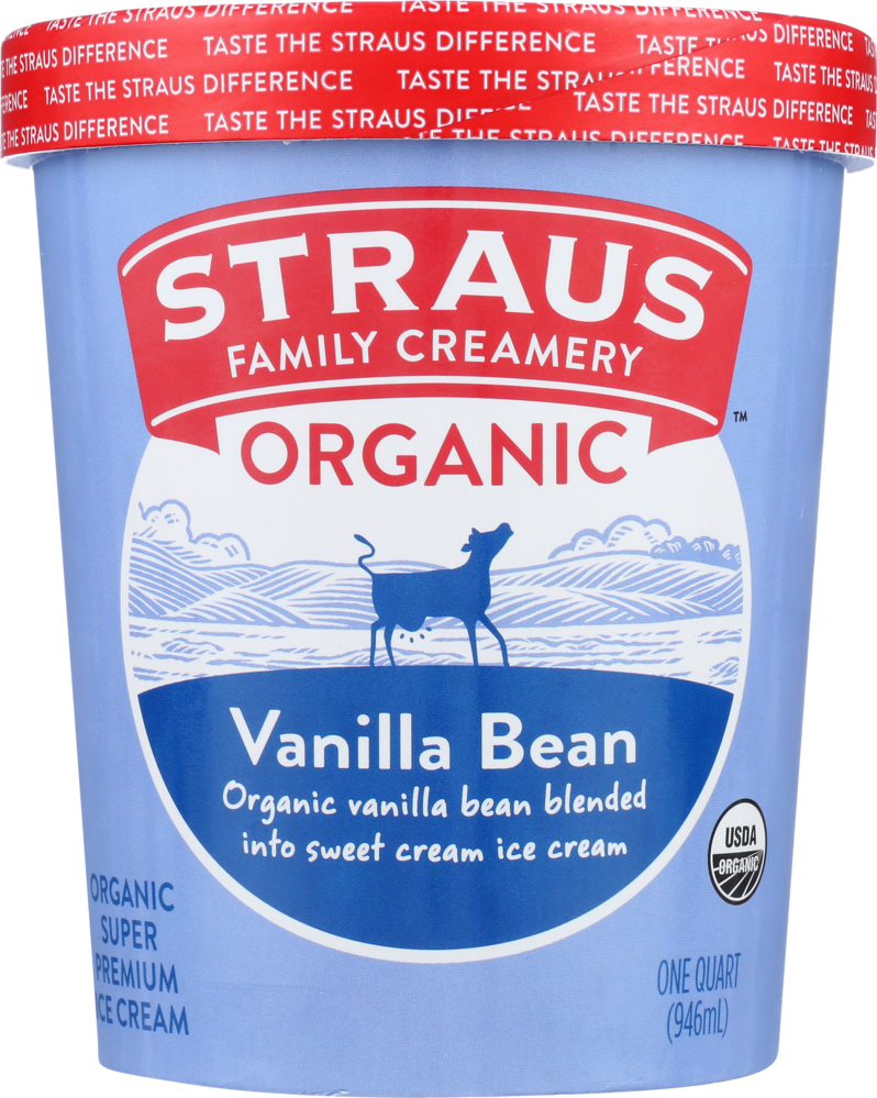 Straus Vanilla Bean Ice Cream - Erewhon