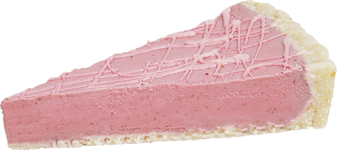 Raw Vegan Strawberry Cream Pie (Slice)