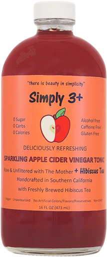 Simply 3 Hibiscus ACV Tonic Tea - Erewhon