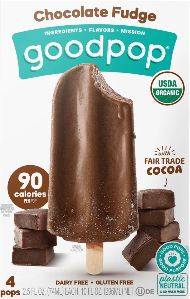GoodPop Chocolate Fudge Popsicles - Erewhon