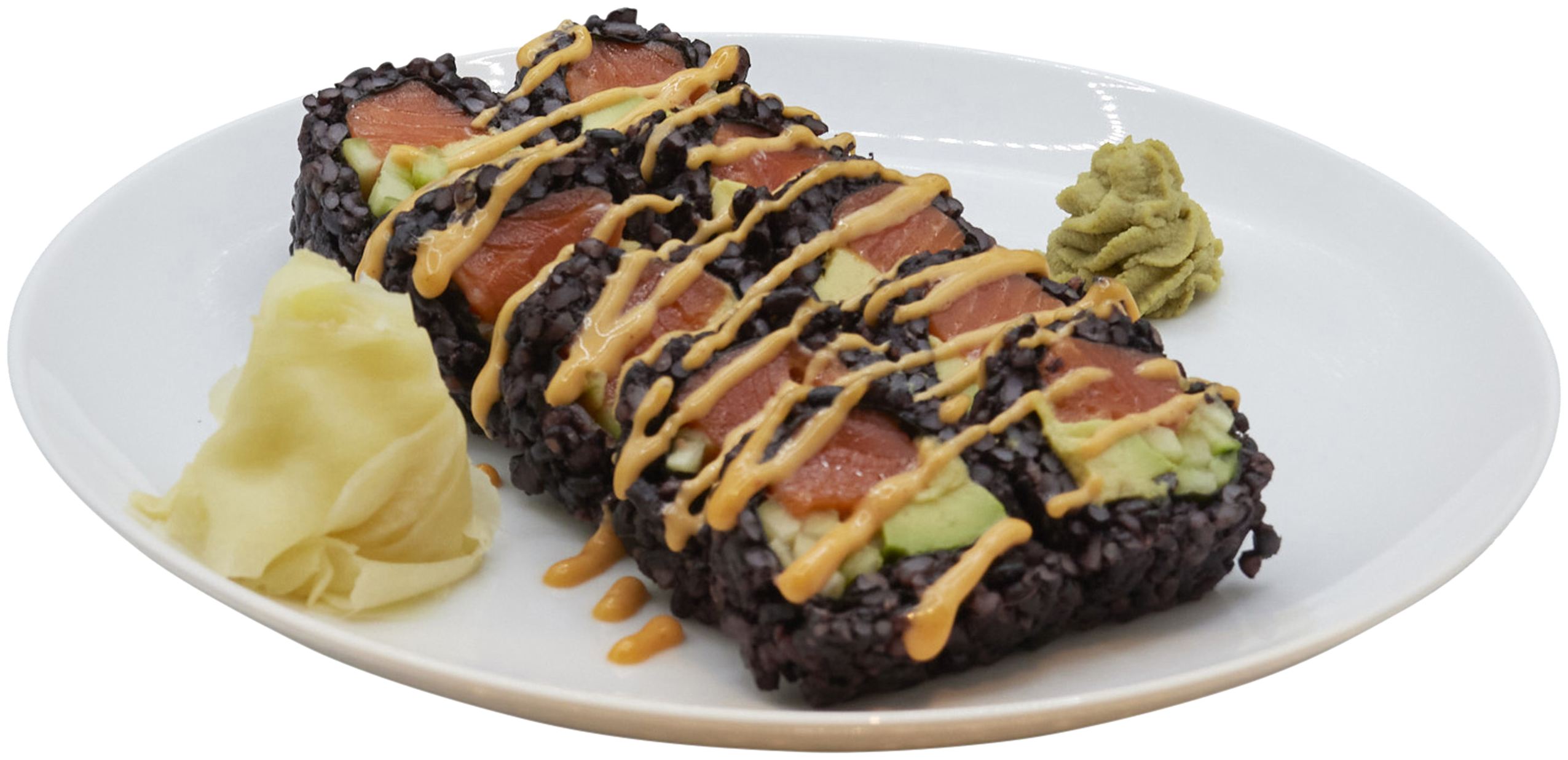 Spicy Wild Salmon Roll (Black Rice)