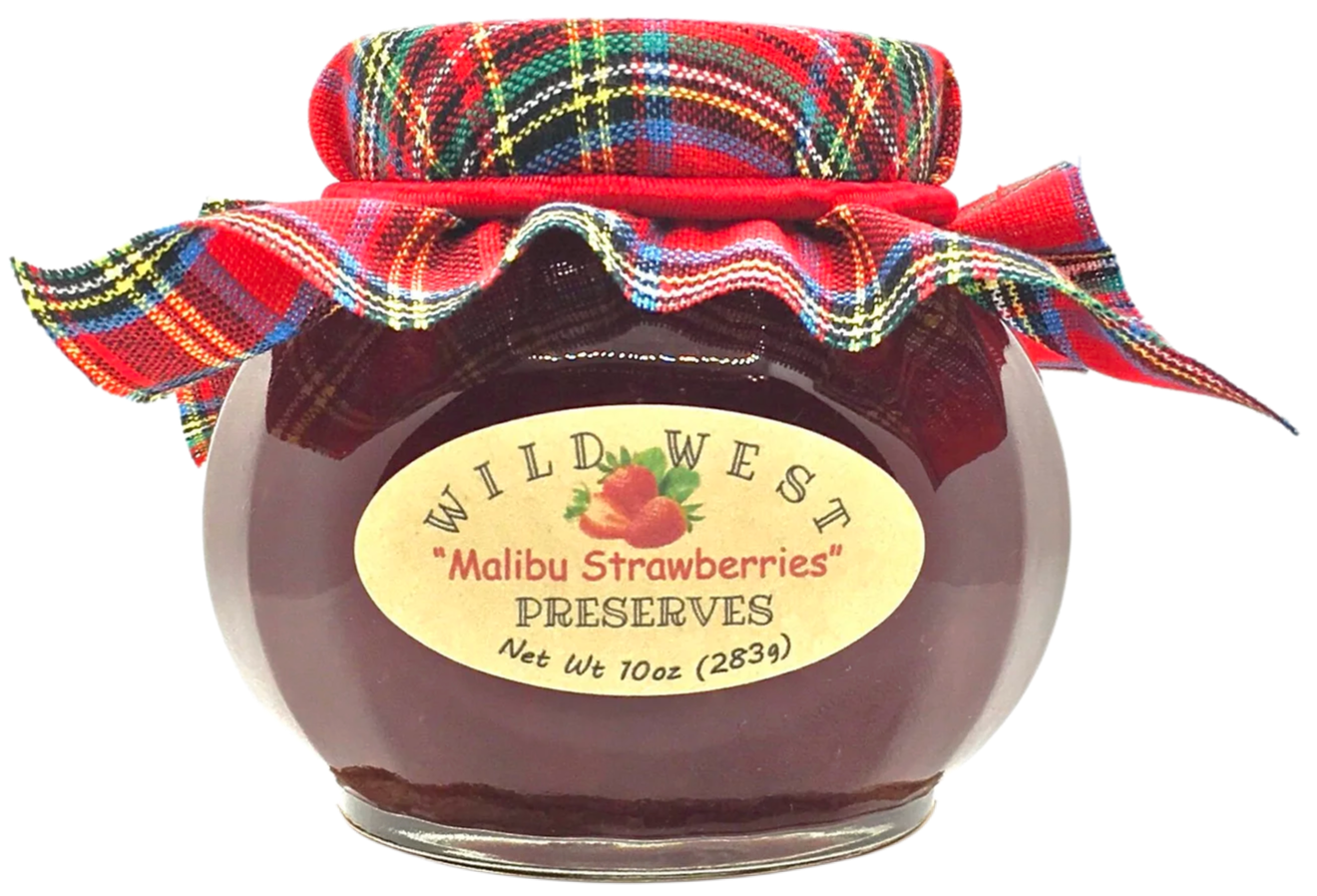 Malibu Strawberries Preserves - Wild West Honey