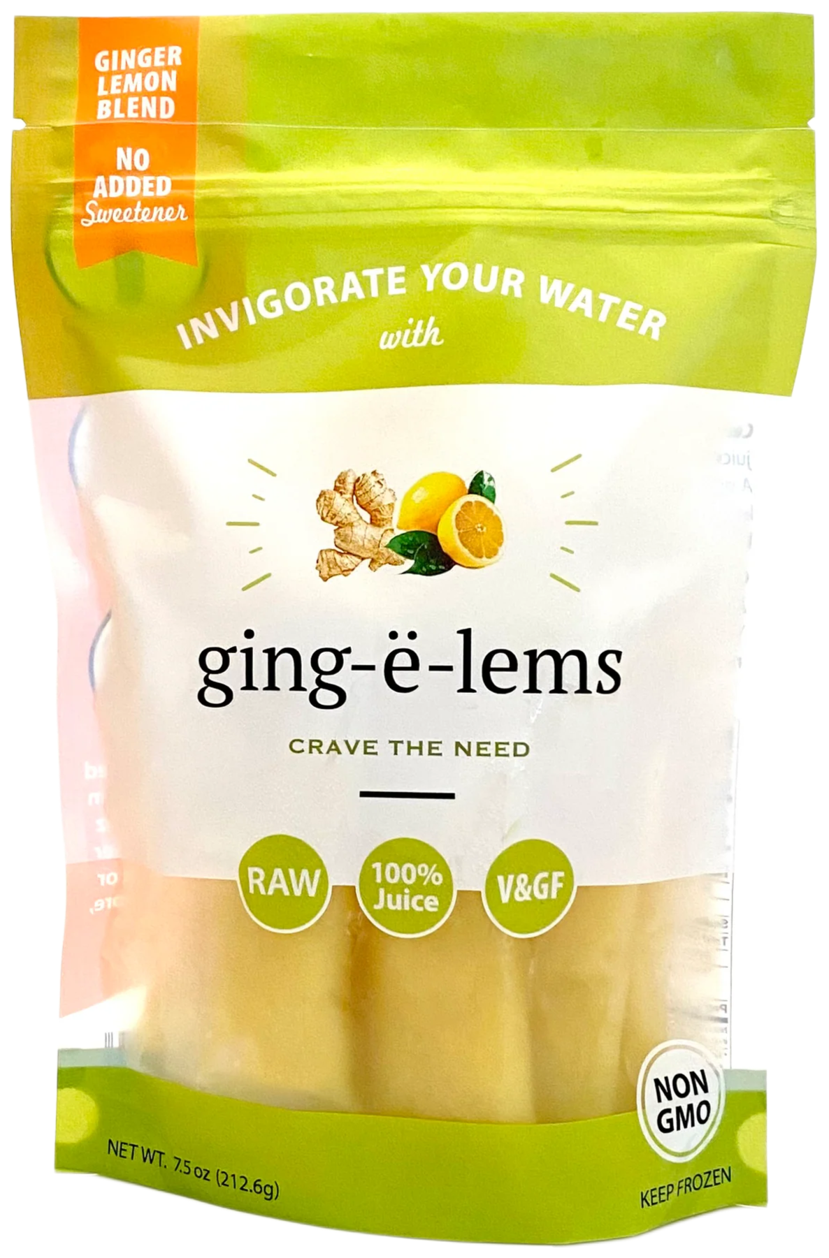 Ging-e-lems Frozen Ginger Lemon Juice - Erewhon