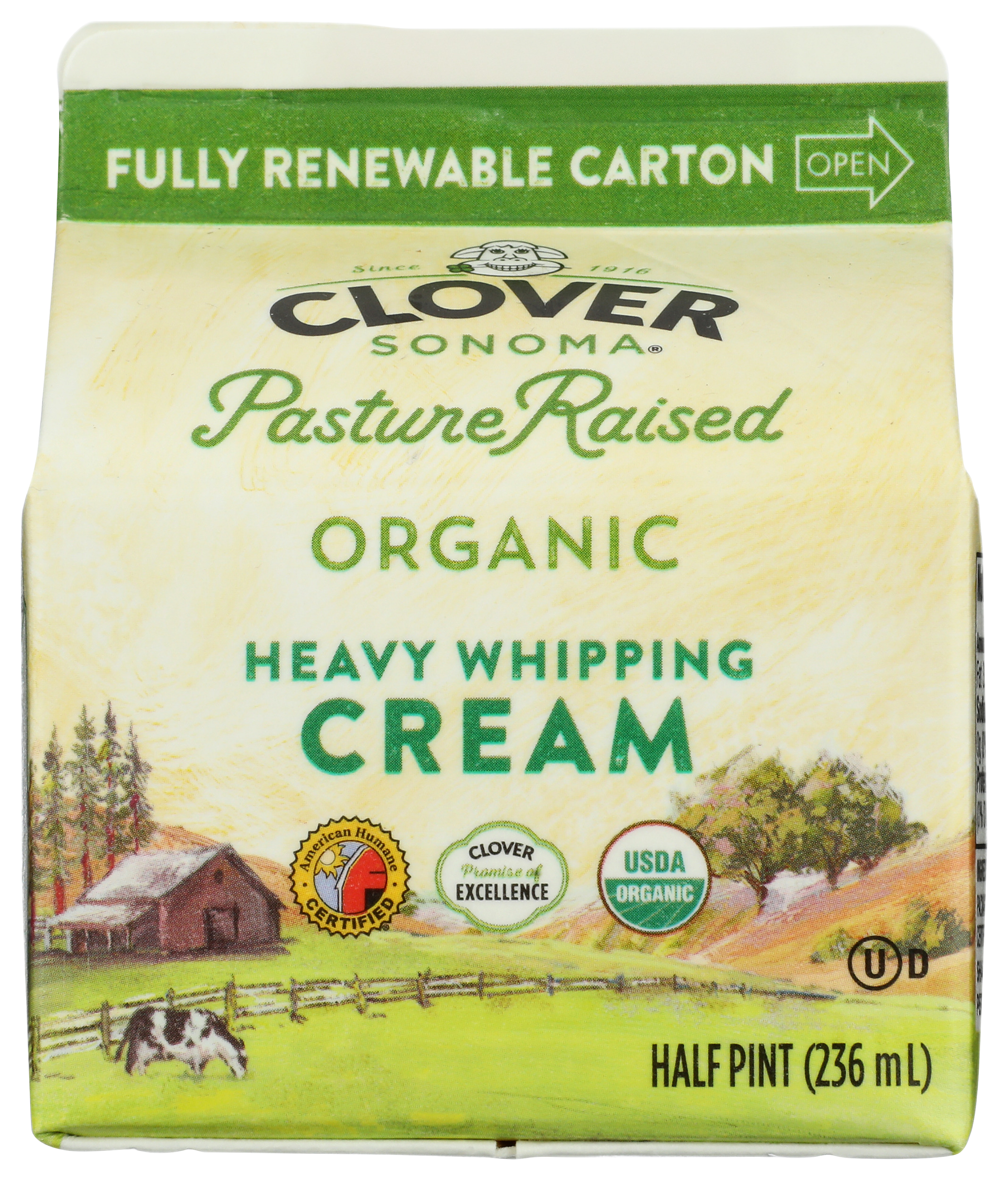 Clover Sonoma Heavy Whipping Cream - Erewhon