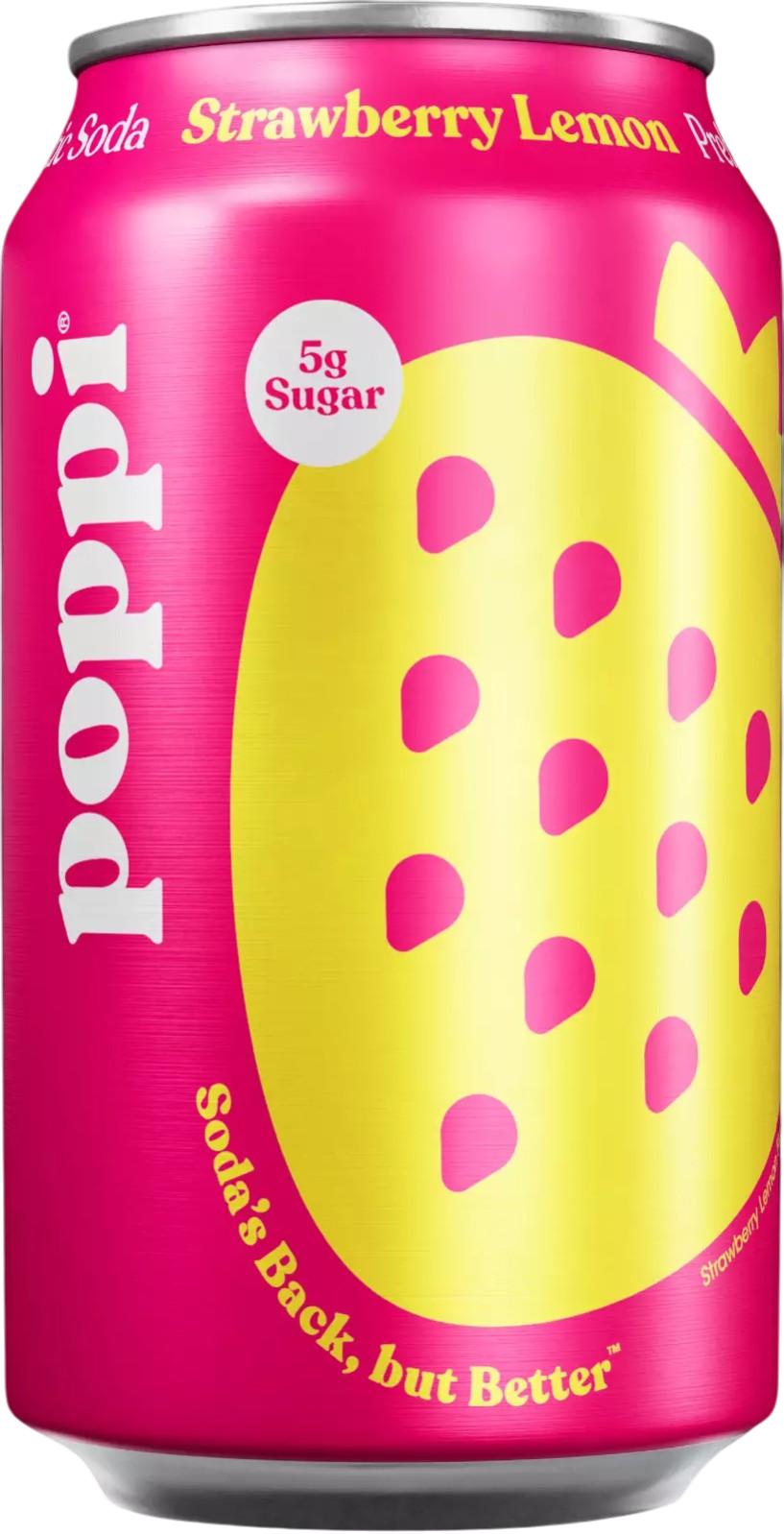 Poppi Strawberry Lemon Prebiotic Soda - Erewhon