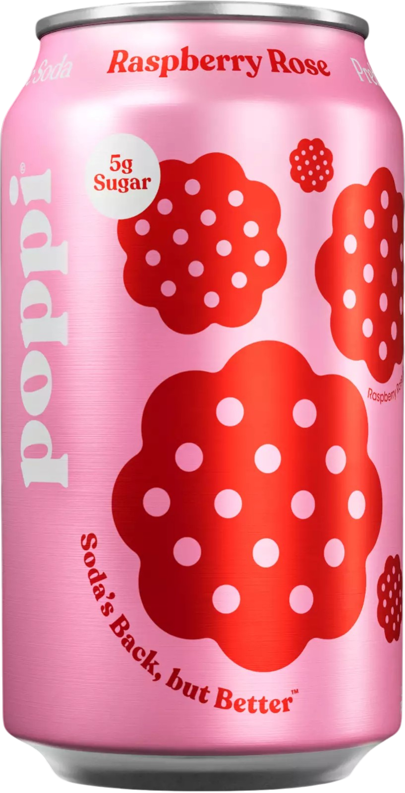 Poppi Raspberry Rose Prebiotic Soda - Erewhon
