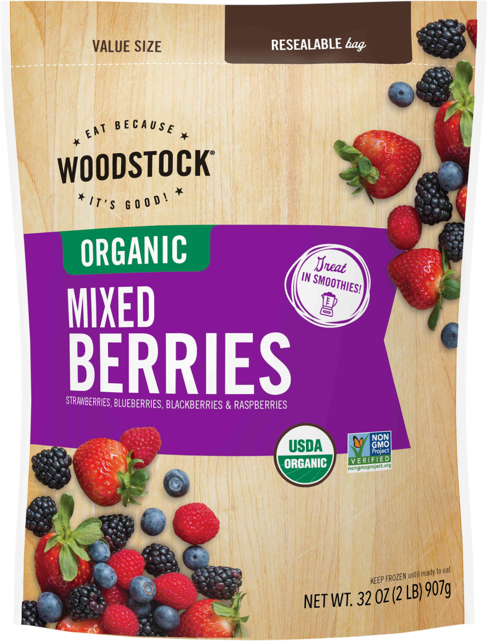 Woodstock Farms Frozen Mixed Berries - Erewhon