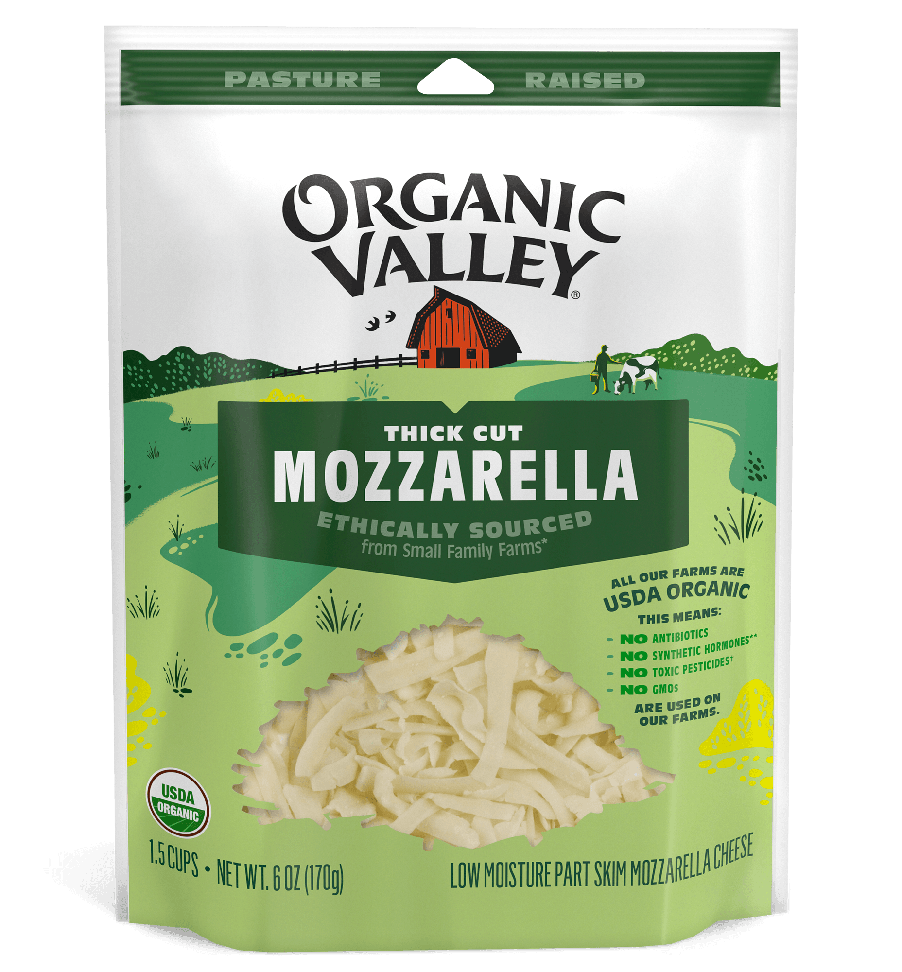 Thick Cut Mozzarella - Organic Valley