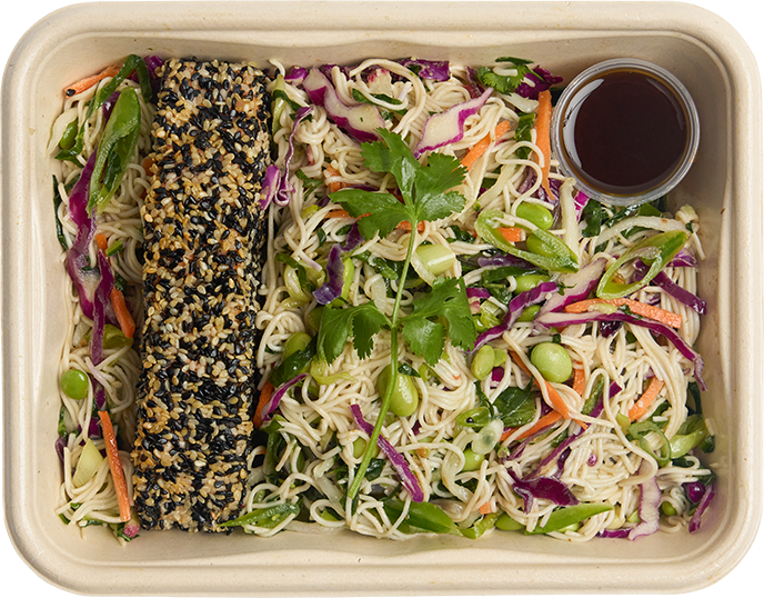 Ponzu Salmon Noodle Salad - Erewhon