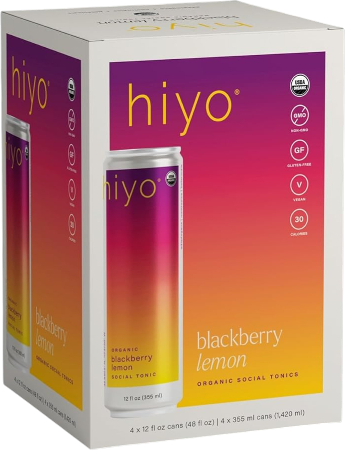 Blackberry Lemon Sparkling Tonic - Hiyo