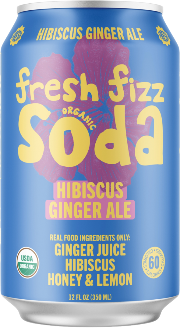 Hibiscus Ginger Soda - Fresh Fizz Sodas