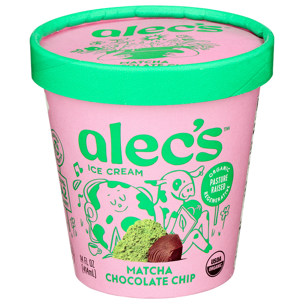 Matcha Chocolate Chip A2 Ice Cream - Alec's