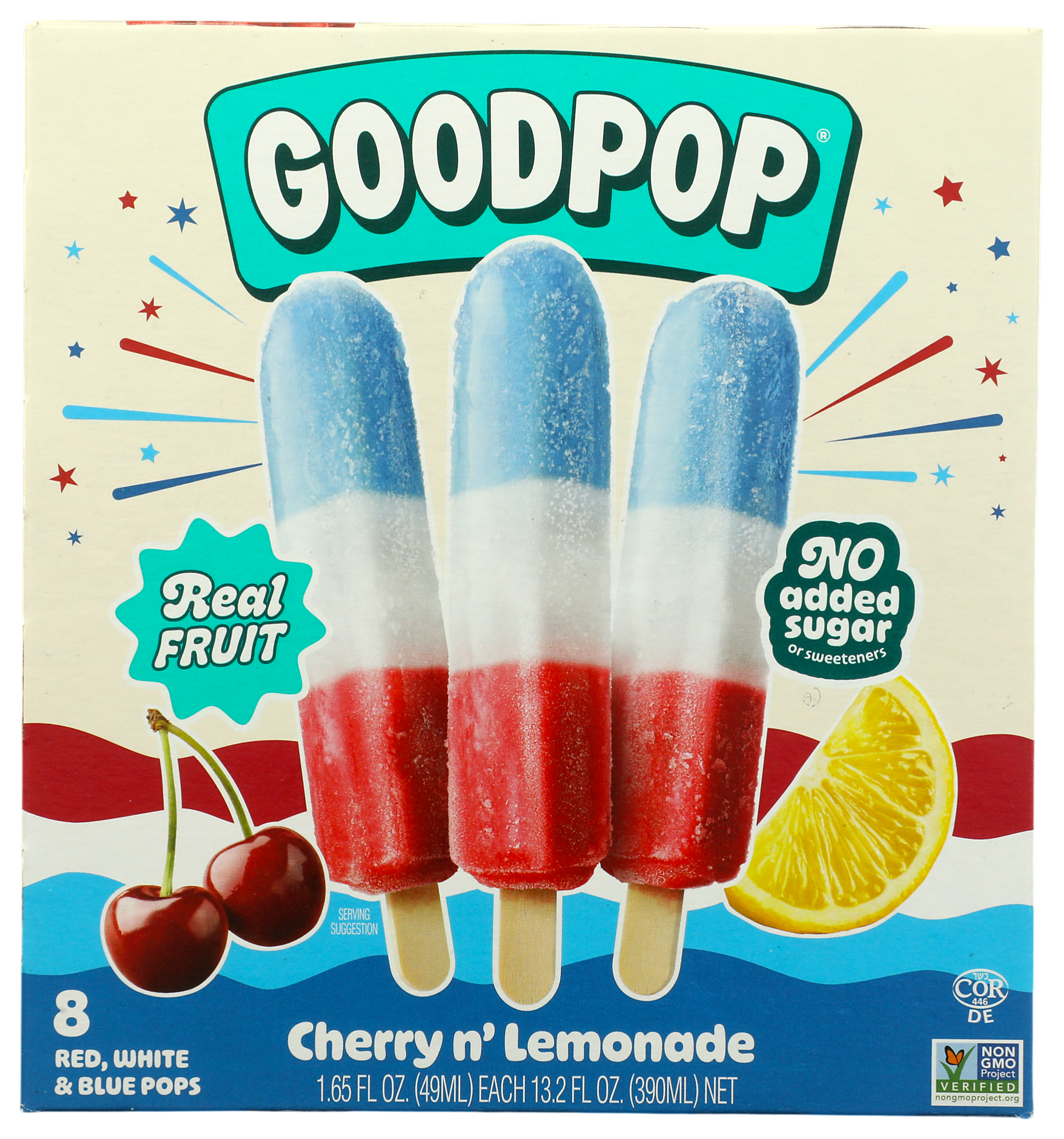 P.O.P しらほし GoodPop Red White Blue Popsicles - Erewhon