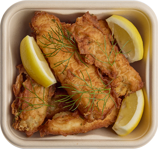 Crispy Cod with Tartar Sauce
