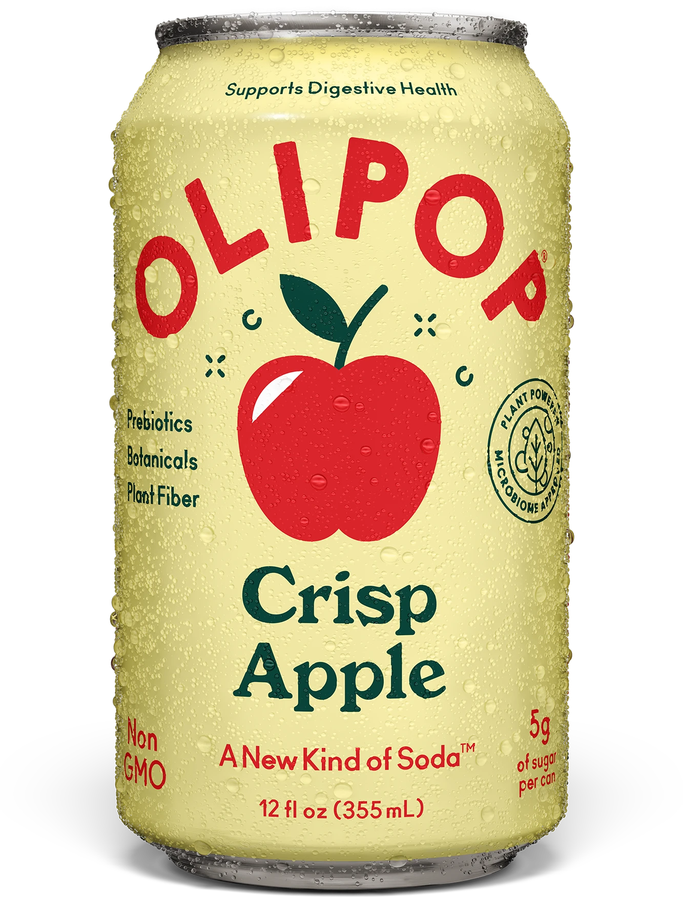 Crisp Apple Prebiotic Soda - OliPop at Erewhon