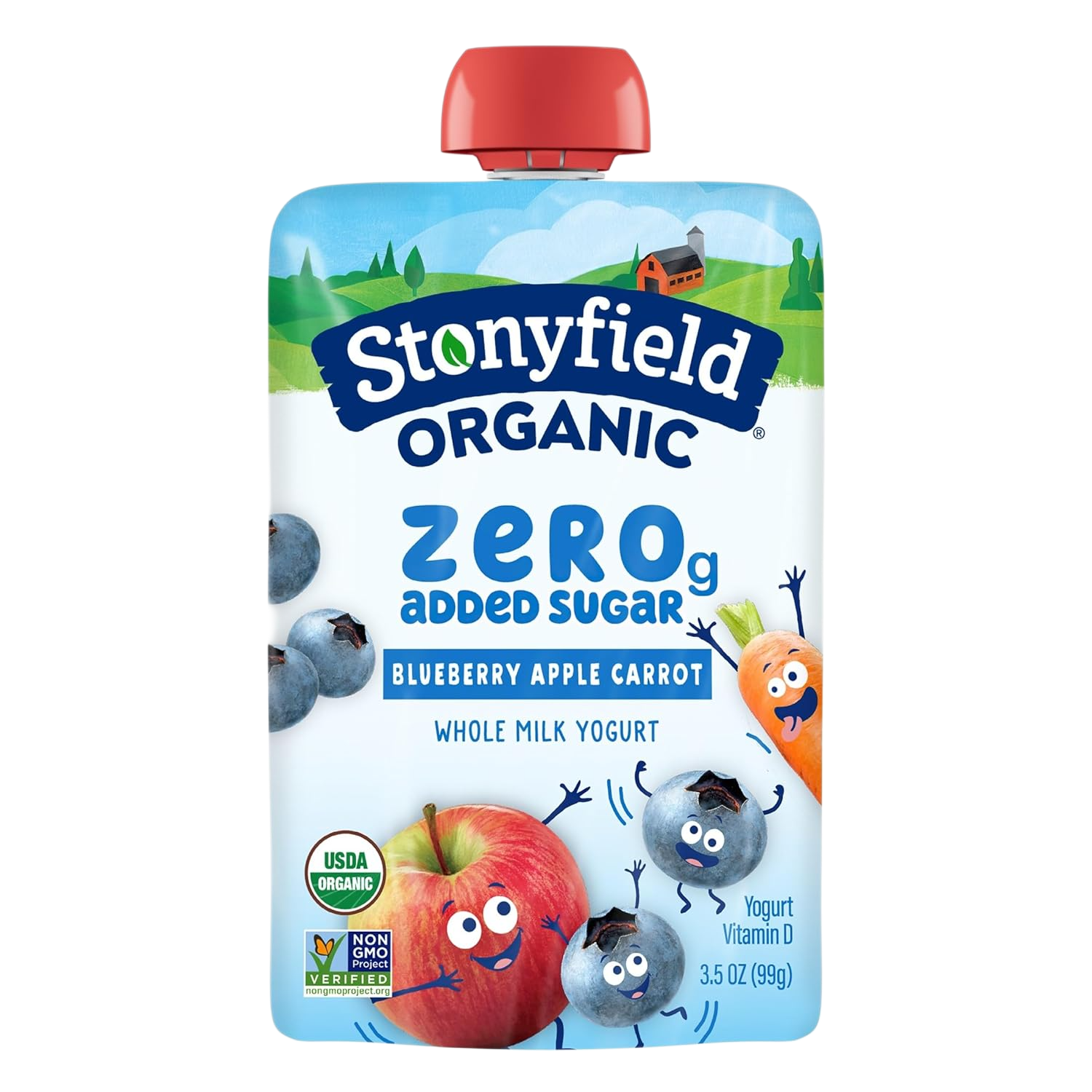 Stonyfield Blueberry Yogurt Pouch - Erewhon