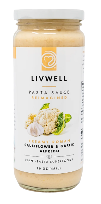 Crème ケンシロウ Livwell Foods Cauliflower Garlic Alfredo Sauce