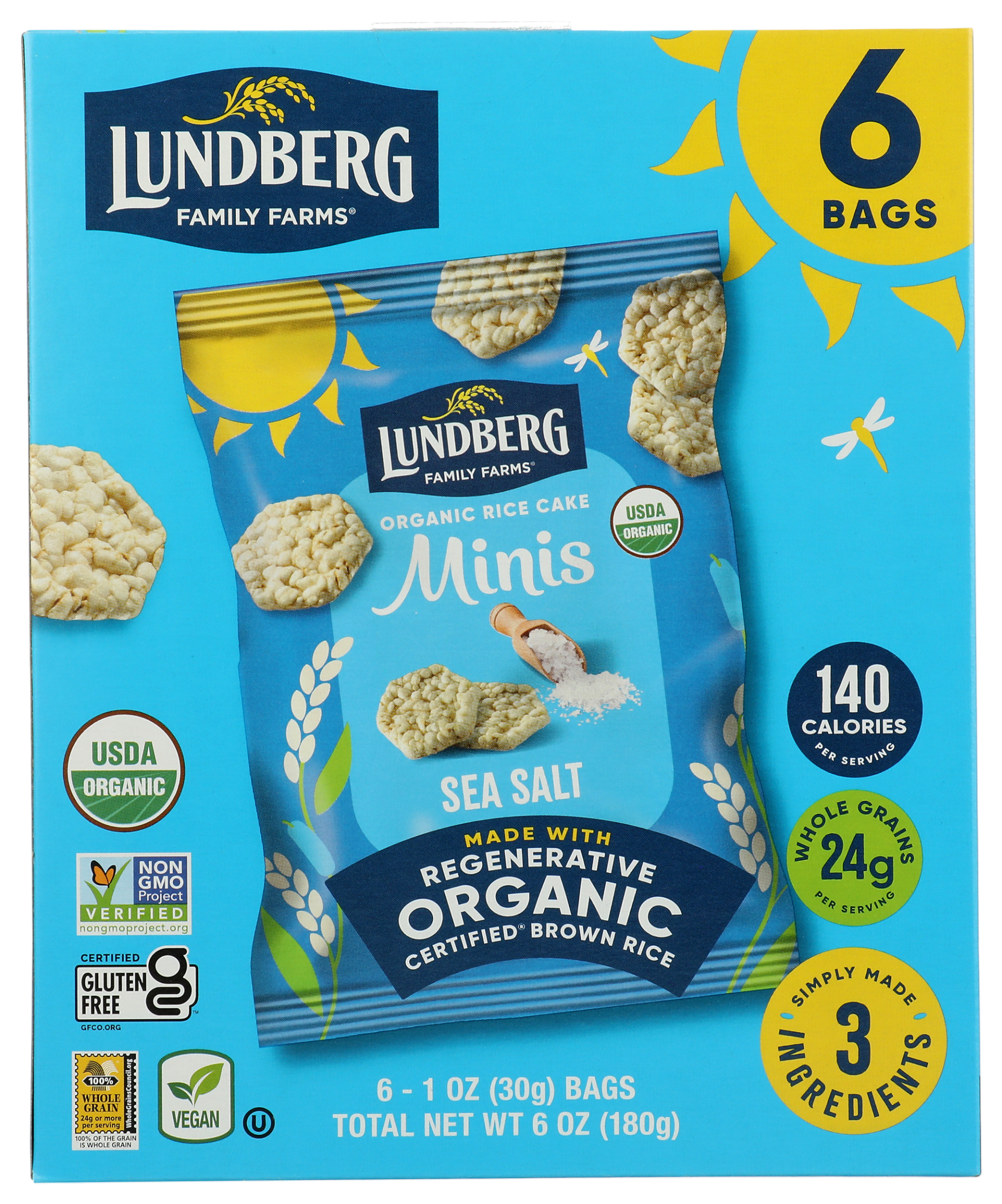 Lundberg Sea Salt Rice Cake Minis - Erewhon