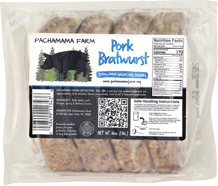 Pachamama Farms Pork Bratwurst Links - Erewhon