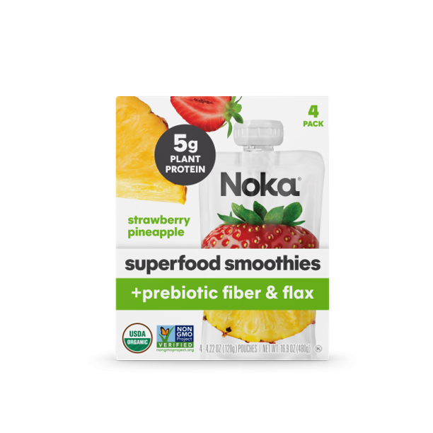 Noka Strawberry Pineapple Protein Smoothie Pouch