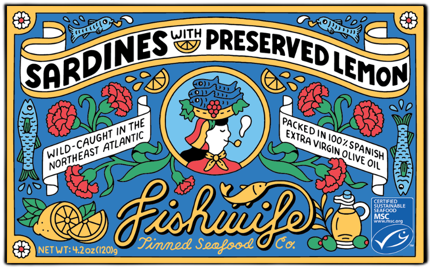 Fishwife Preserved Lemon Sardines - Erewhon
