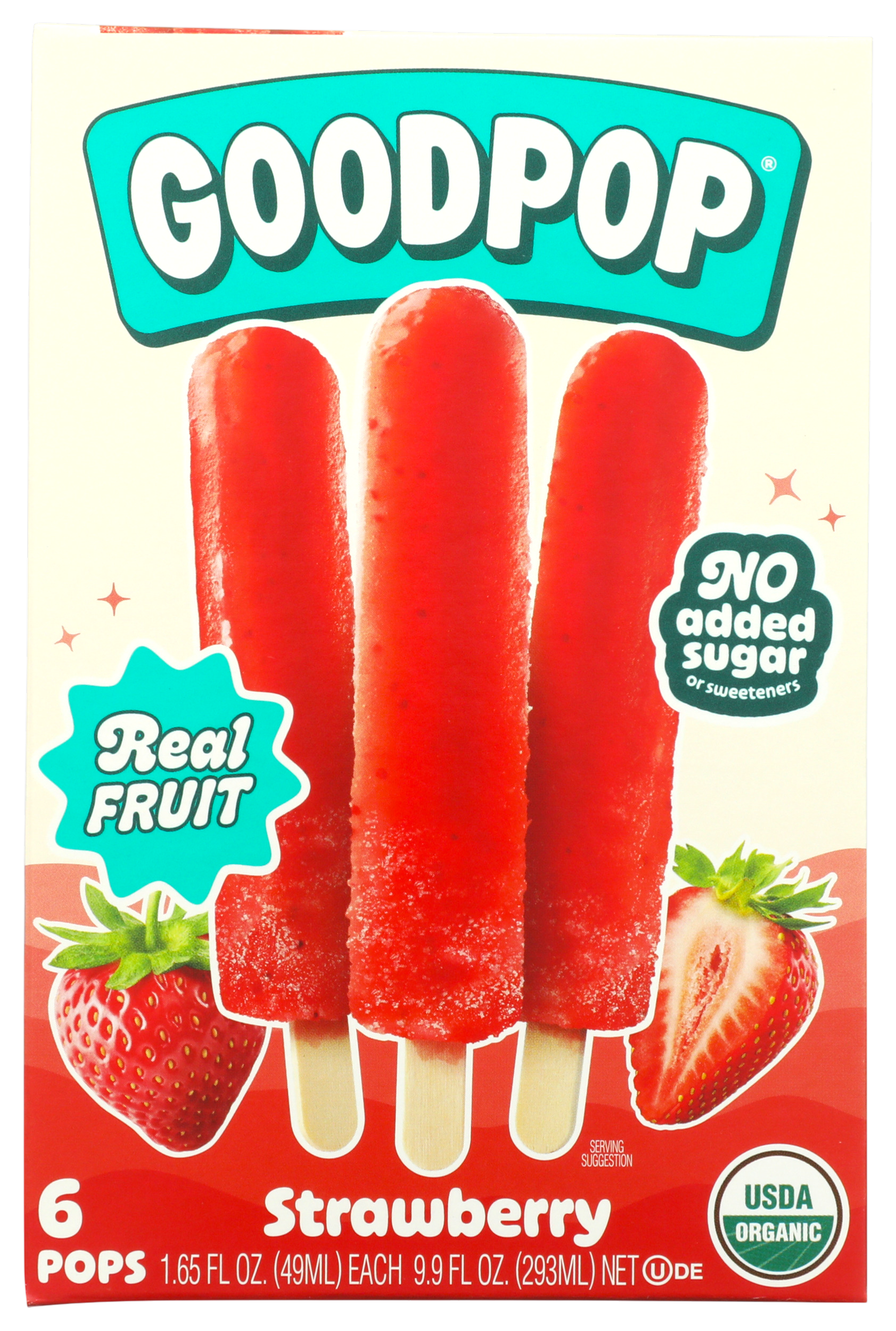 GoodPop Strawberry Popsicles - Erewhon