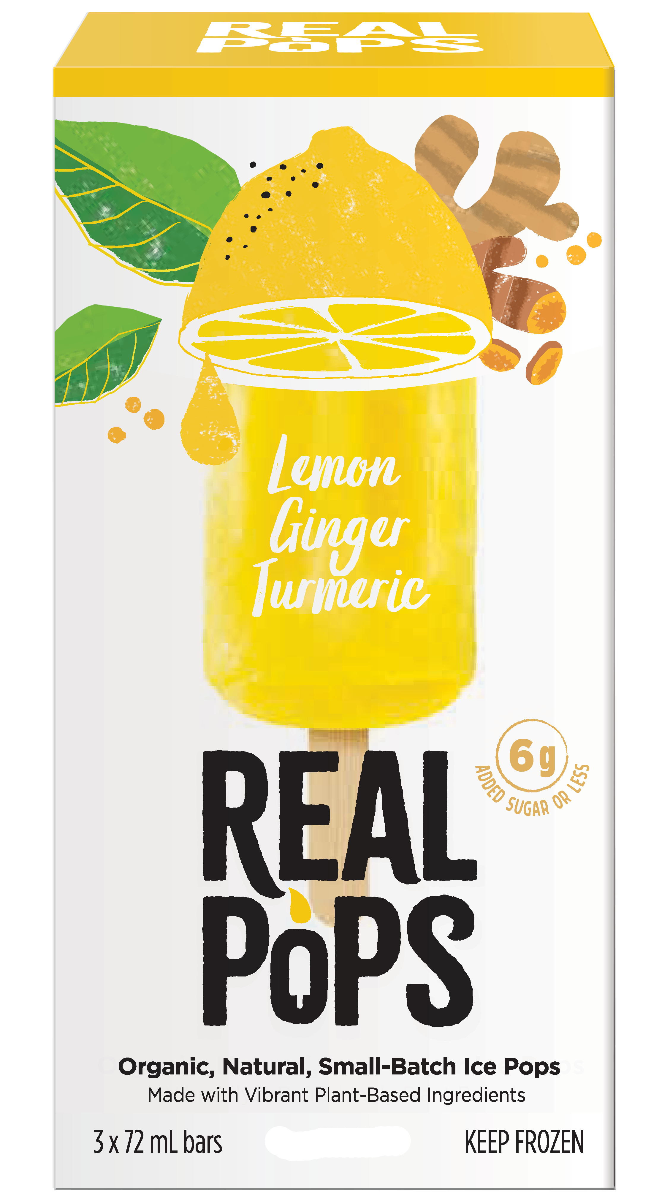 Lemon Ginger Turmeric Popsicles - Real Pops