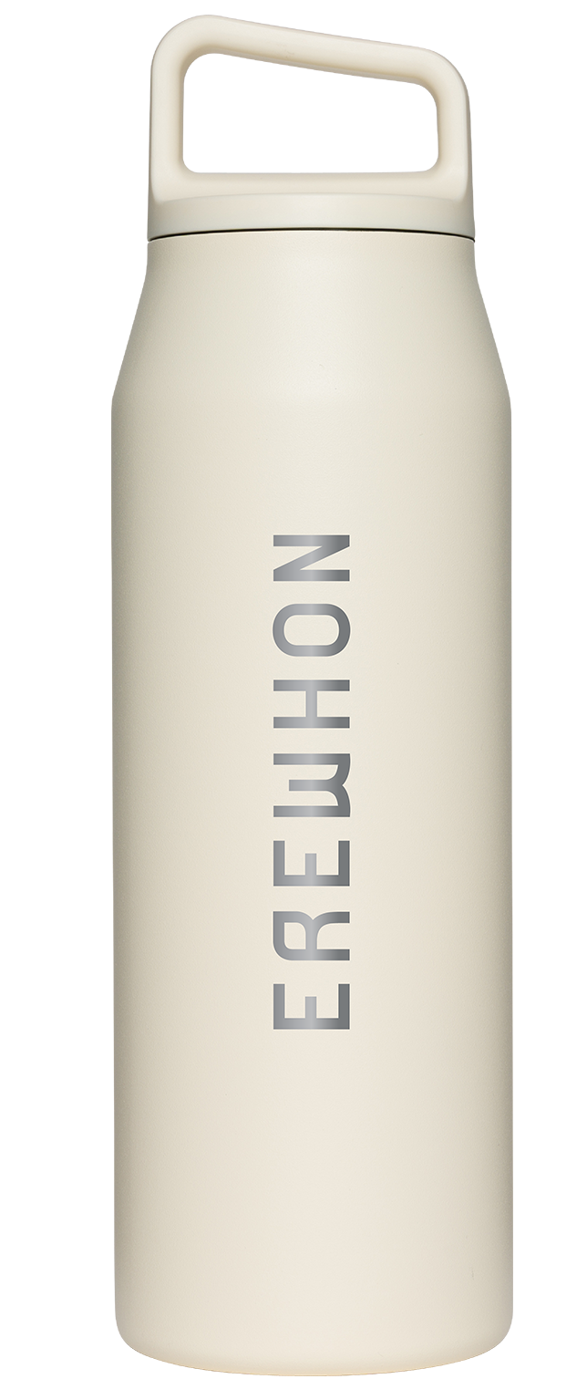 EREWHON MiiR ハンドル付き水筒 クリーム色 Erewhon Wide Mouth Stainless Steel Bottle, 32oz, 946ml | eBay