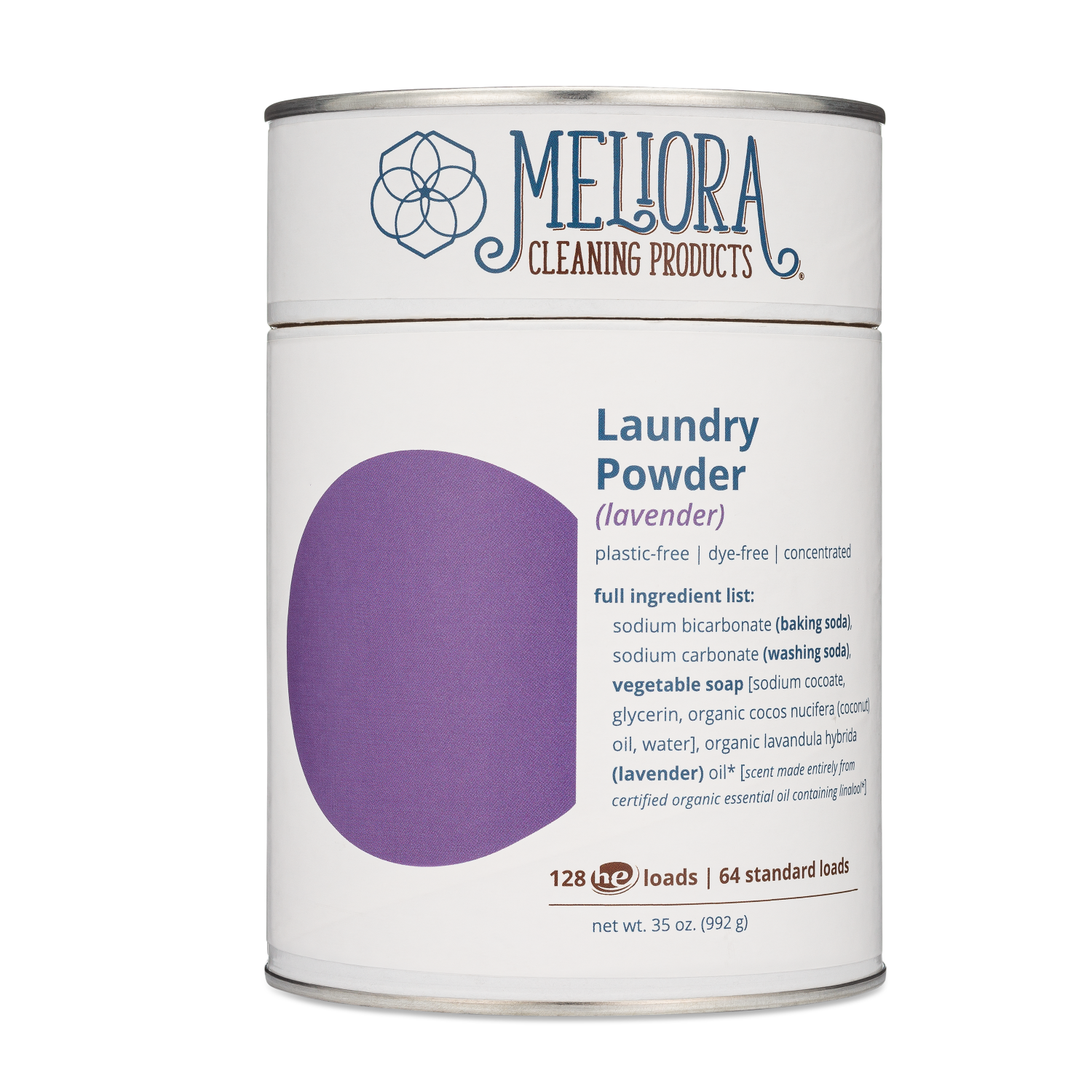 Meliora Cleaning Products Laundry Powder Detergent, Lavender
